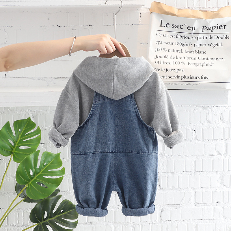 Jumpsuit Oversize Hoodie Jeans Import / Baju Kodok Lucu Keren Overall Anak