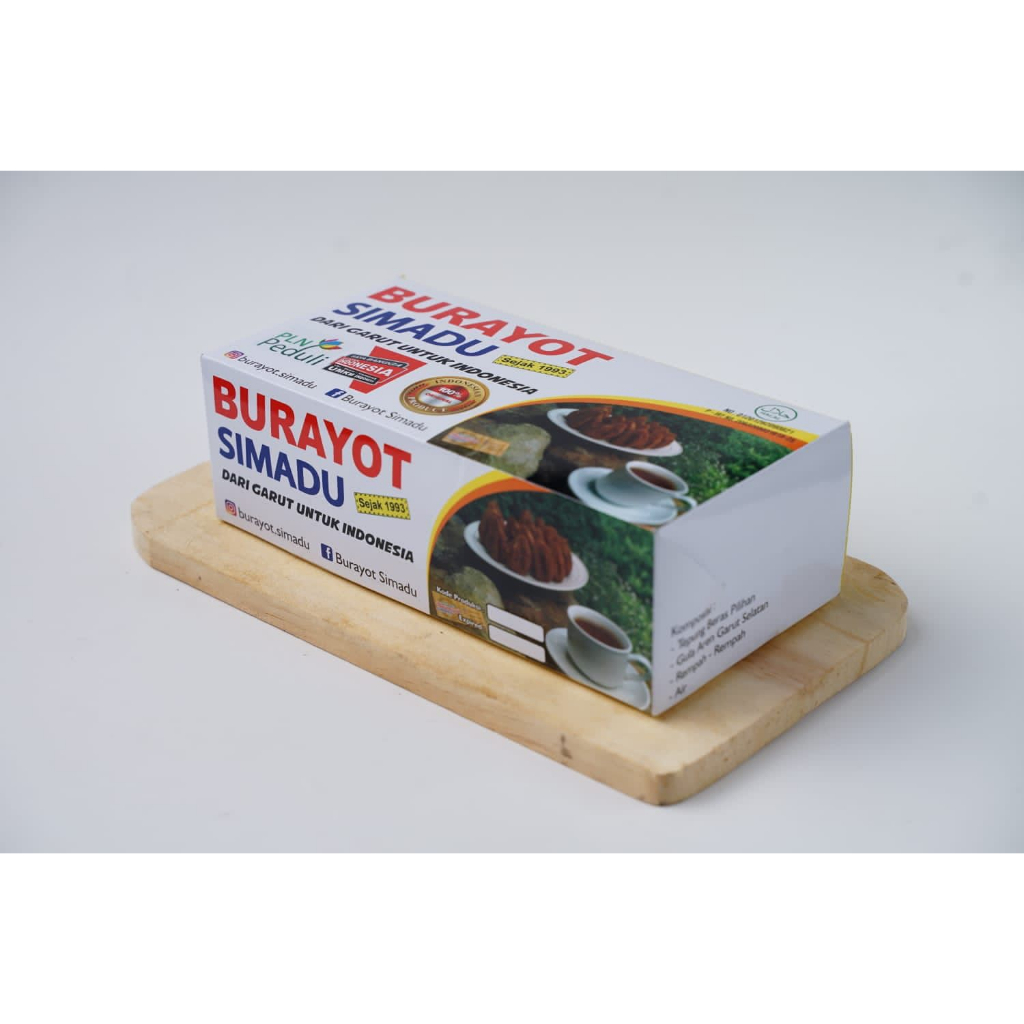 

Burayot Khas Garut SIMADU Kemasan Dus Special ( isi 20 )