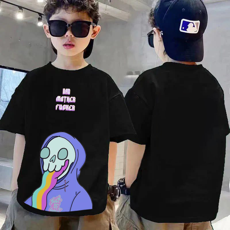 Amspro Kaos Katun24s Anak Kaos Oversize Anak Baju ana Kaos Anak Atasan Anak BMF Alien