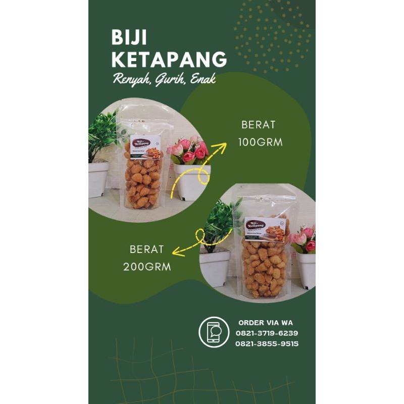 

Snack Biji Ketapang 100gr dan 200gr