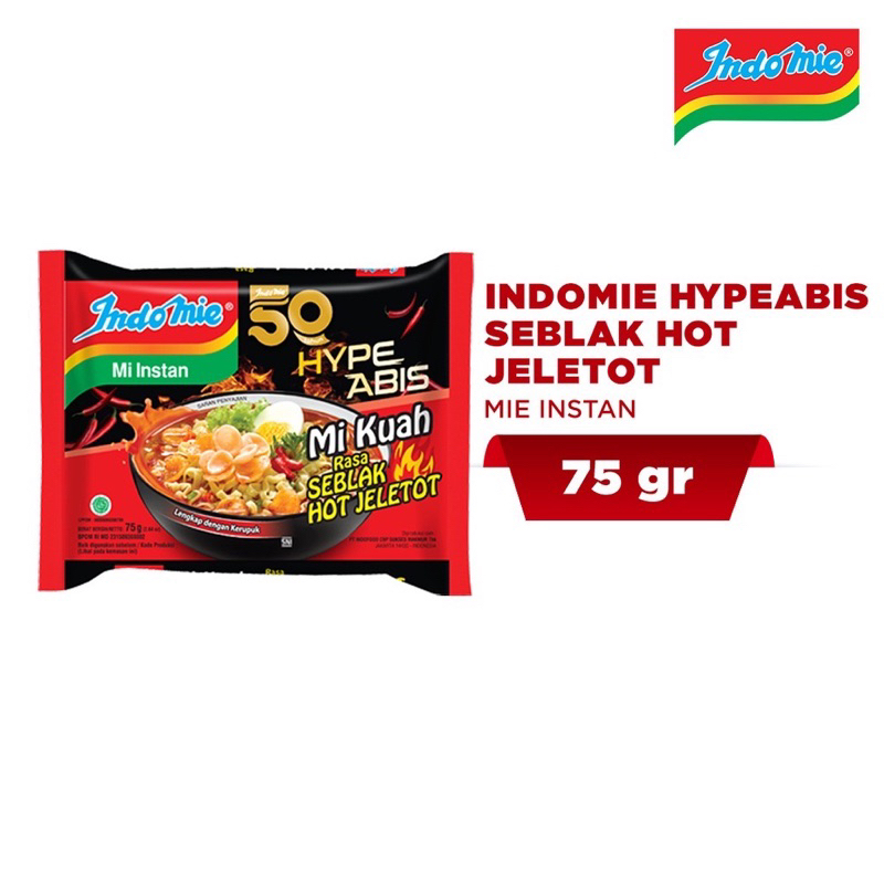 

Indomie HYPE Abis Seblak Hot Jeletot