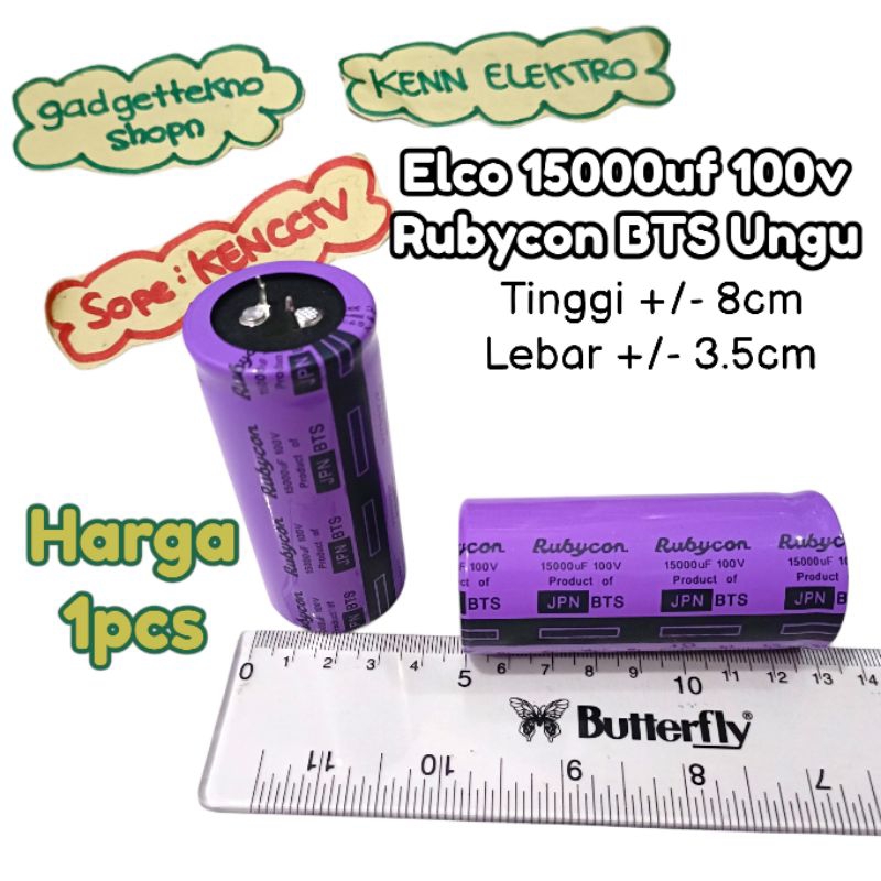 elco 15000uf 100v Rubycon ungu BTS