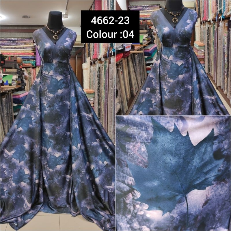 Kain Silky Armany Daun Maple 4662-23 No:04