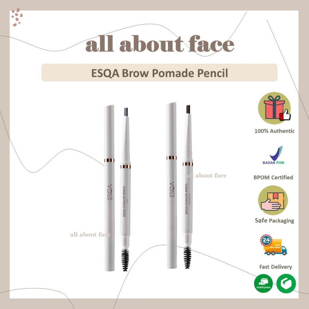 ESQA Brow Pomade Pencil ASH BROWN DARK BROWN CHOCOLATE ORIGINAL | Allaboutface
