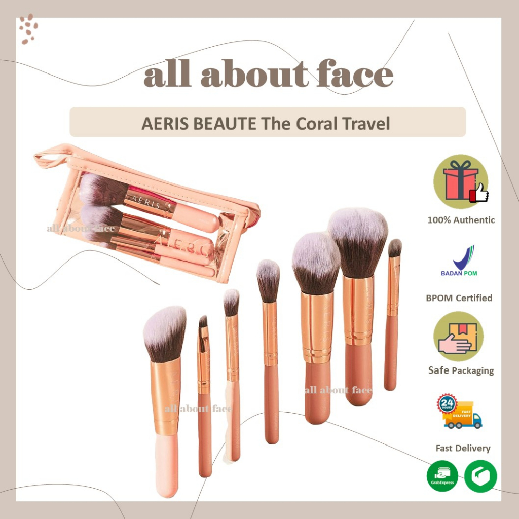 AERIS BEAUTE Coral Travel Set 100% ORIGINAL NEW | Allaboutface