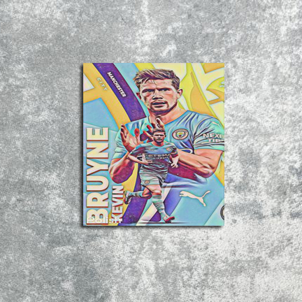 Poster Dinding Kevin De Bruyne Art
