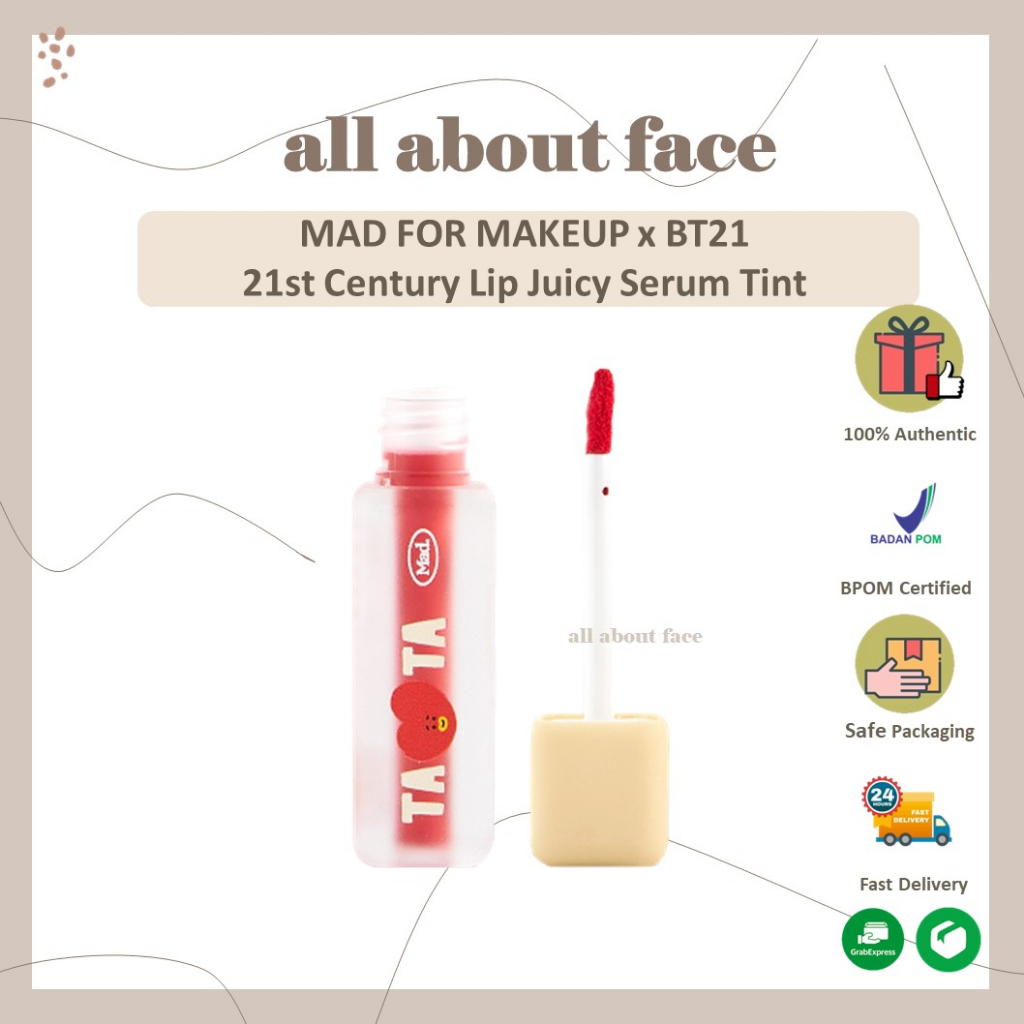 MAD FOR MAKEUP 21st Century Lip Juicy Serum Tint BT21 ORIGINAL | allaboutface