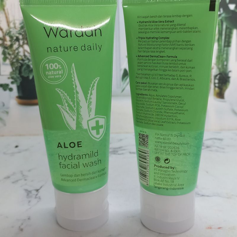 Facial Wash Aloe vera Wardah 60 ml