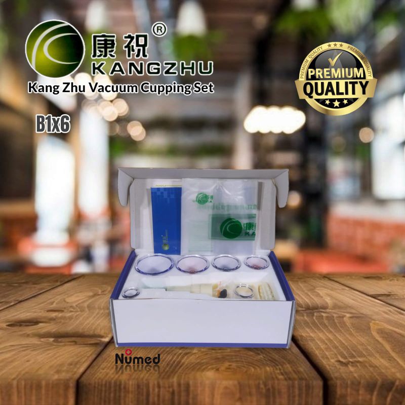 Kangzhu Isi 6 Kop Original Alat Bekam / Therapy Cupping Set Kangzhu 6 Cup / Kop Angin Kangzhu 6