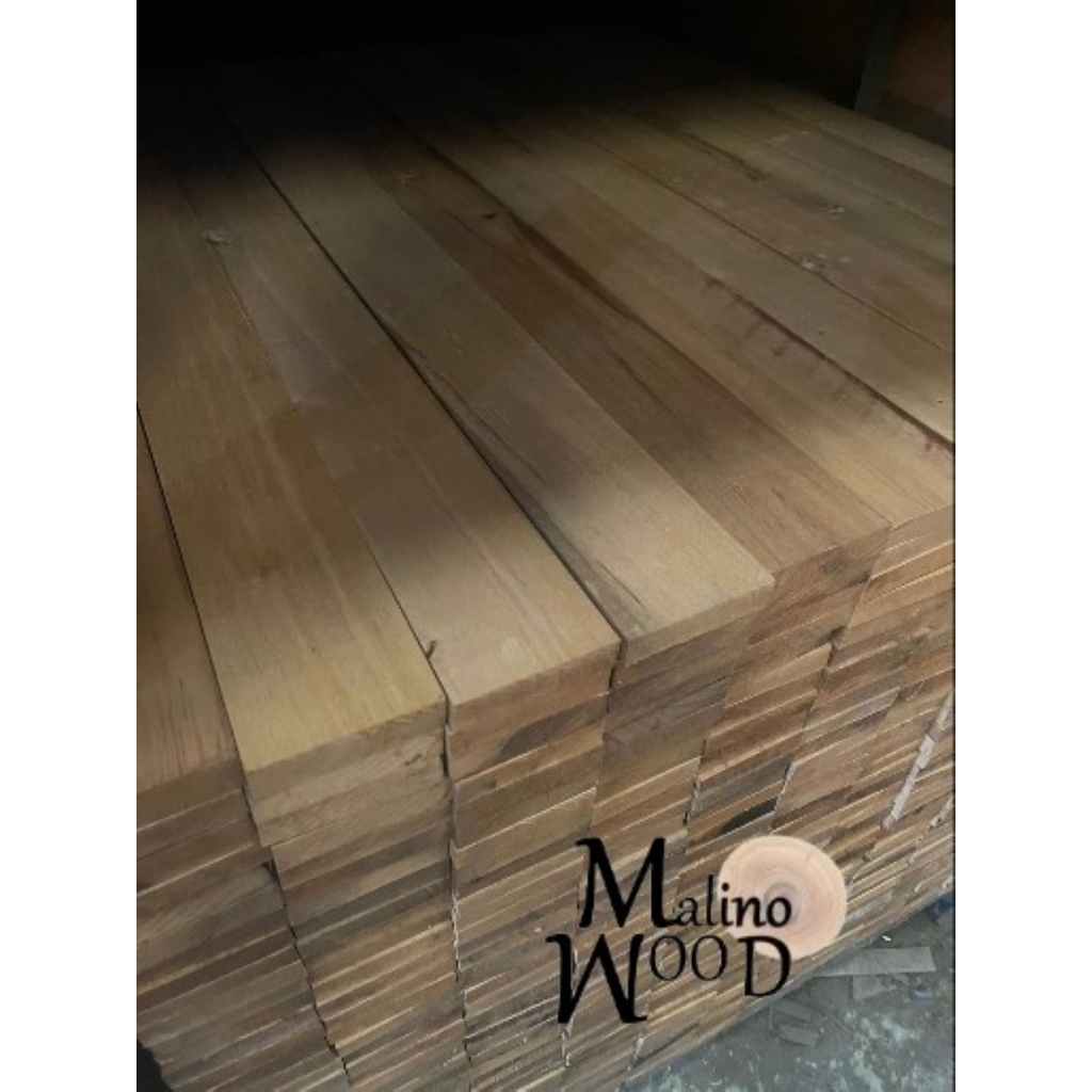 papan kayu ulin polos tebal 2 lebar 8 cm