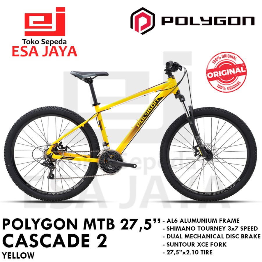 Polygon Cascade 2 MTB 27,5" Sepeda Gunung 21sp Shimano Original BNIB