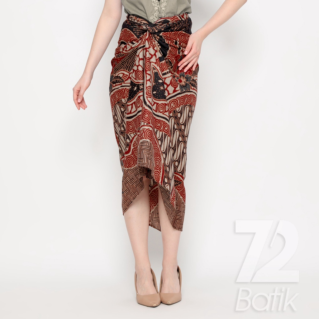 ROK BATIK SPAN Jena Skirt Lilit Kebaya Instan Modern Wanita Motif Parang Roll Warna Merah Hitam 723230 Cap 72 - Rok Batik Lilit Bawahan Skirt Kamen Kebaya Songket Batik Panjang Plisket Span Instan Jadi Bali Lembaran Premium Modern Untuk Wanita Kondangan