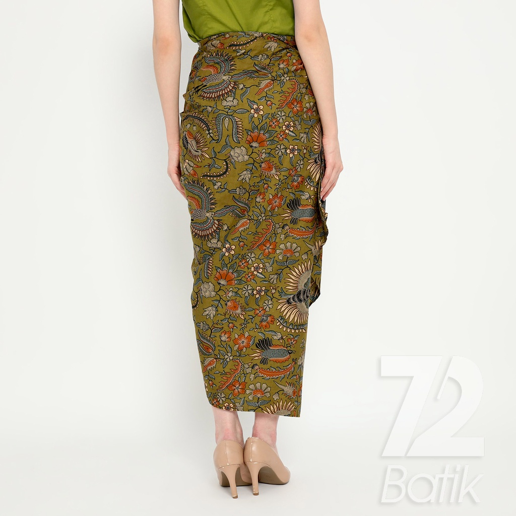 ROK BATIK SPAN Aurora Skirt Lilit Kebaya Instan Modern Wanita Motif Burung Duri Warna Hijau 723199 Cap 72 - Rok Batik Lilit Bawahan Skirt Kamen Kebaya Songket Batik Panjang Plisket Span Instan Jadi Bali Lembaran Premium Modern Untuk Wanita Kondangan