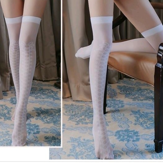 Kaos kaki Stocking Lolita Harajuku Impor Korea Tinggi Panjang School Socks Model Tali Sepatu