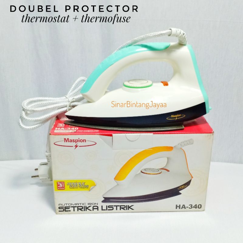 SETRIKA GOSOKAN MASPION HA-340 / GOSOKAN MASPION 340 SETRIKA