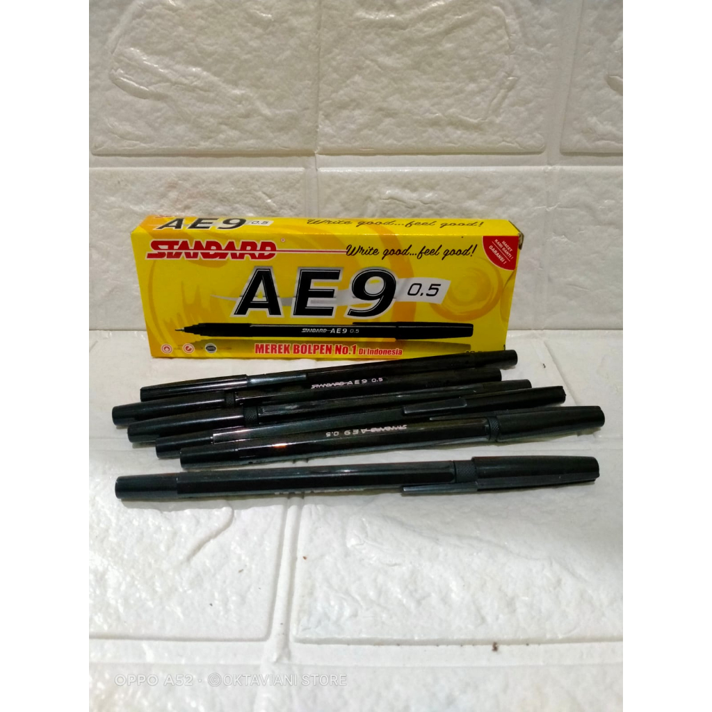 

BALPOIN STANDAR AE9 HITAM 0,5