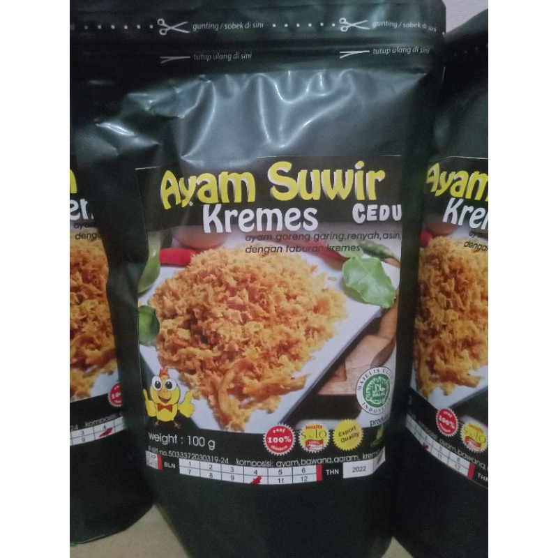 

Ayam Suwir Kremes Cedu 100 gram