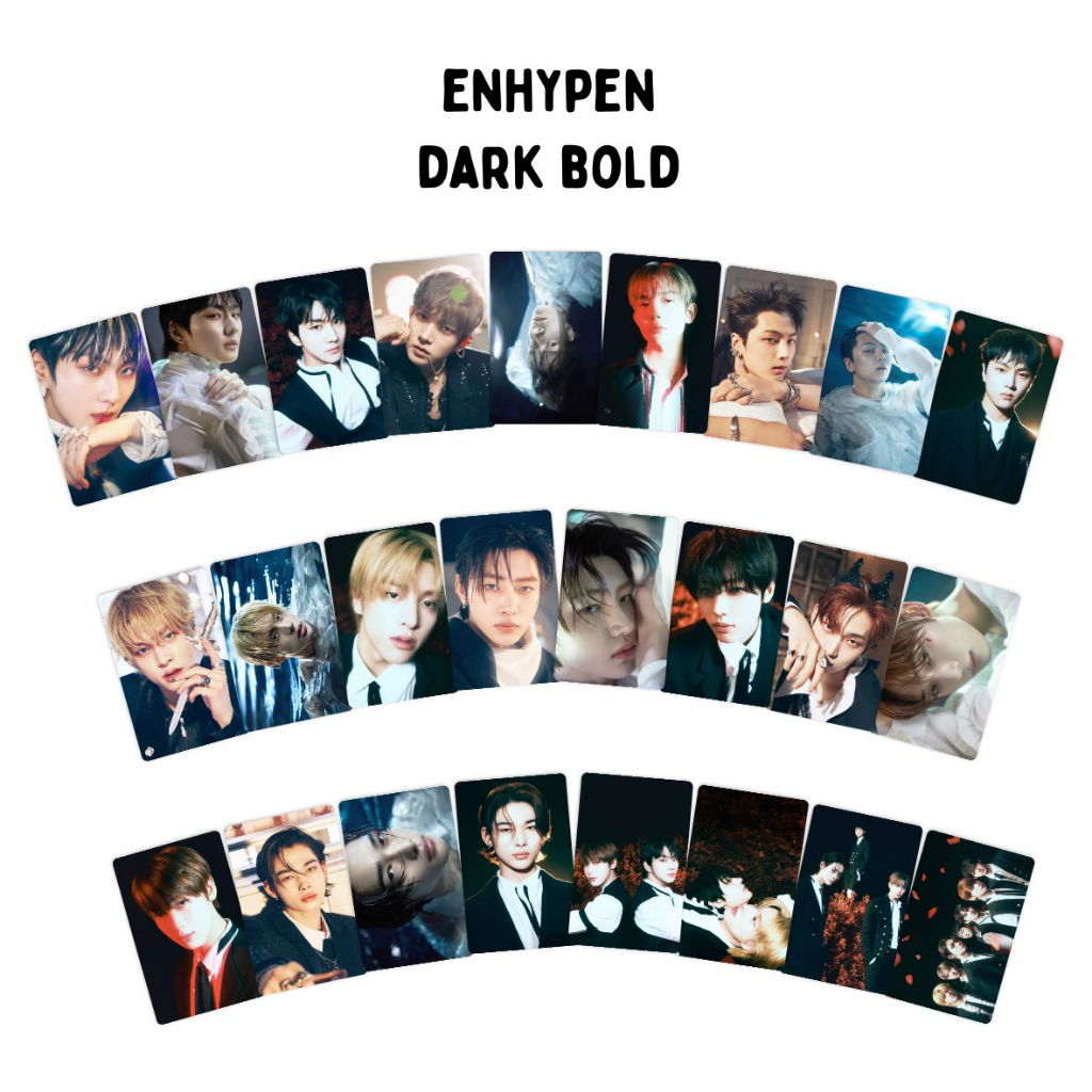 [1 SISI] Photocard Enhypen Dark Bold Isi 25 pcs Unofficial