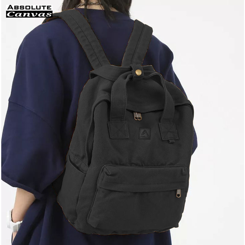 Kbag Klub New Arrival - Tas Ransel Canvas IAC Backpack Up to 14 inch - Tas Gendong Tas Wanita Daypack