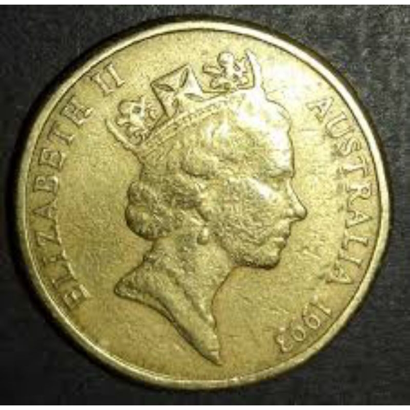 Uang Koin Kuno 1 Dollar Australia