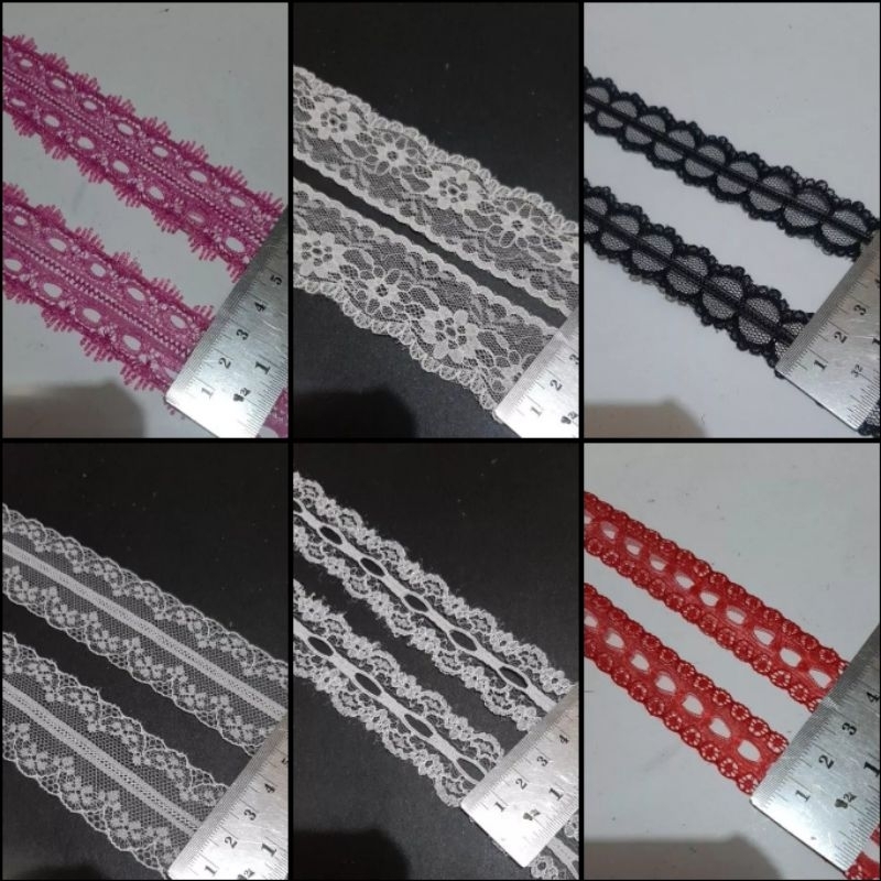 Renda air 1cm- 3cm (rol) harga roll