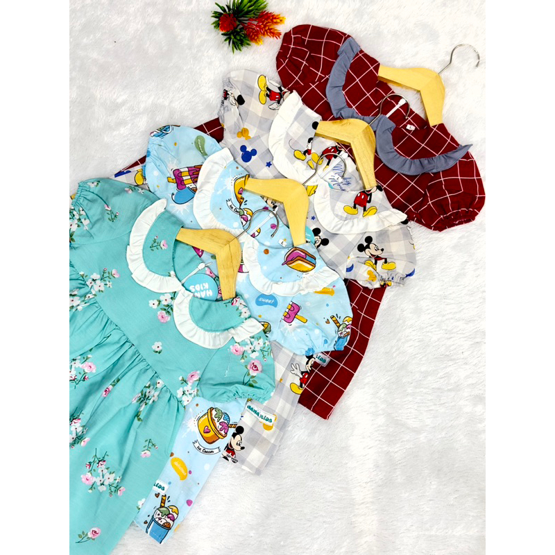 Dress Anak Korean Style Hanakids 1-3 Tahun, Dress bayi Perempuan