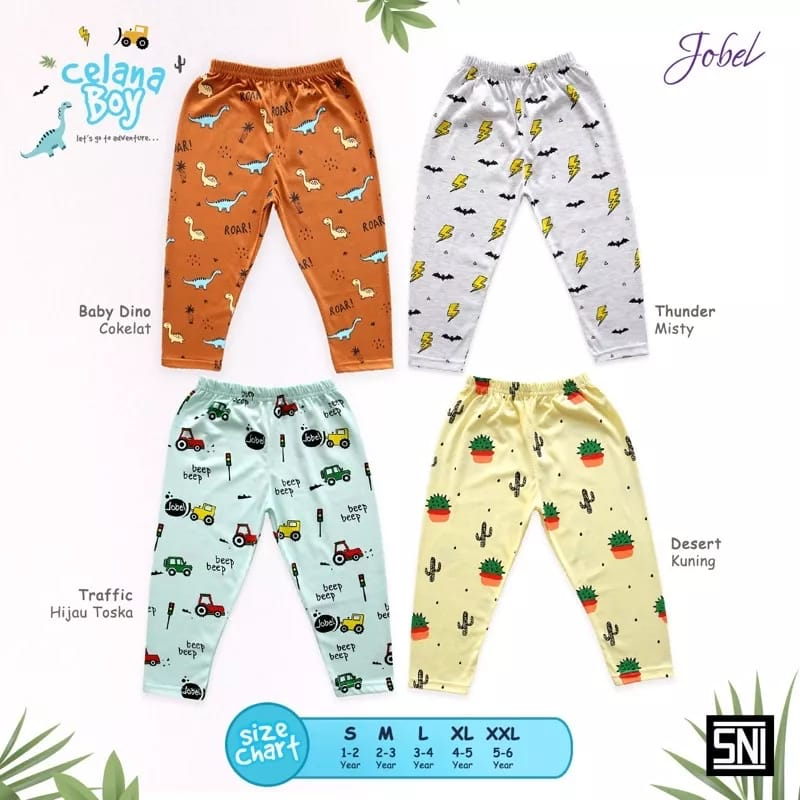 1 PCS JOBEL LONGPANTS CELANA PANJANG ANAK LAKI LAKI MOTIF LONGPANTS BOY EDITION 1-6 TAHUN