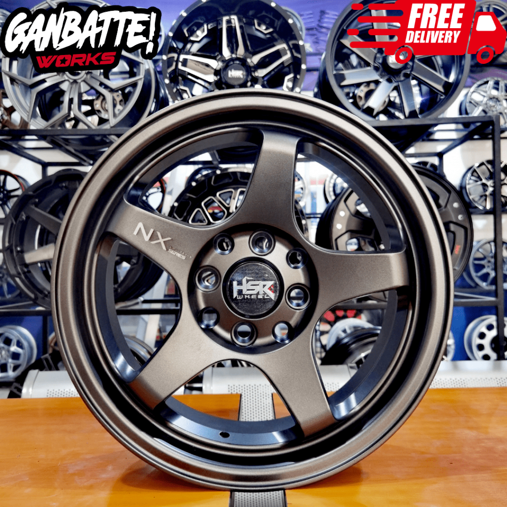 PELEK HSR MODEL TE37 IMPORT RING 15 UNTUK SEMUA MOBIL BAUT 4