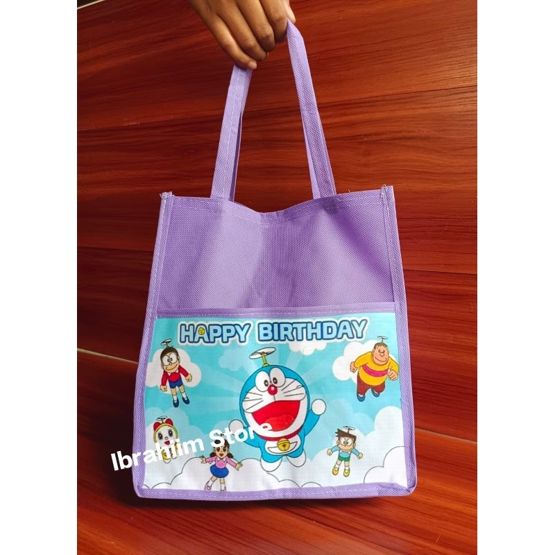 TAS ULANGTAHUN ANAK TEBAL UK 25x20x27 / TAS ULTAH ANAK / GOODIE BAG SOUVENIR ULANG TAHUN ANAK MURAH