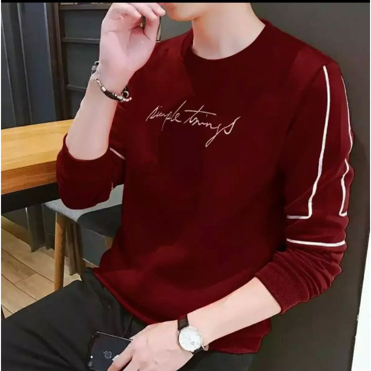 KAOS PRIA LENGAN PANJANG / KAOS COWOK MODEL TERBARU KOREA / KAOS PRIA KEREN / BAJU KAOS PRIA MODEL S