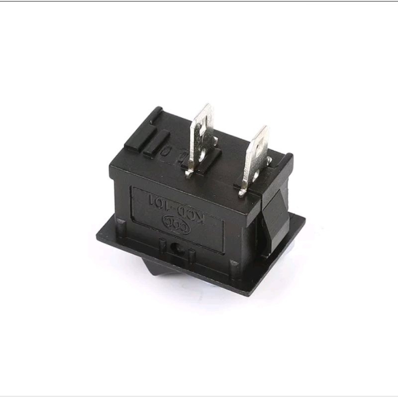 SAKLAR ROCKER SWITCH ON/OFF 2PIN HITAM