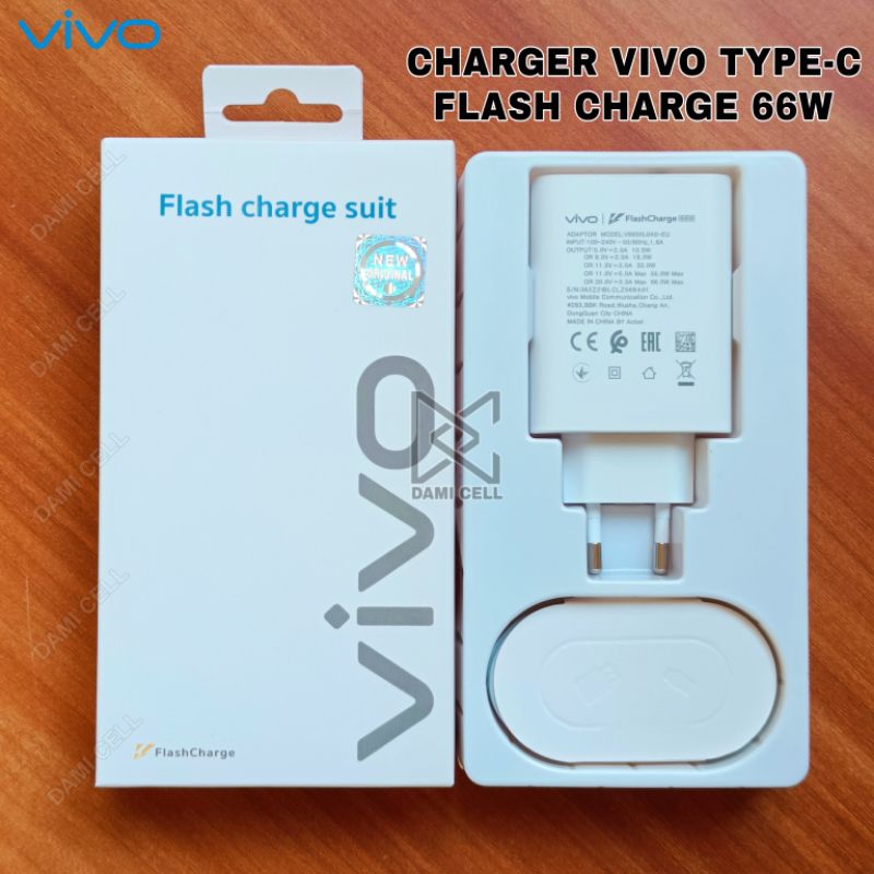 Charger Vivo USB Type C Flash Charge 66W Original 100%