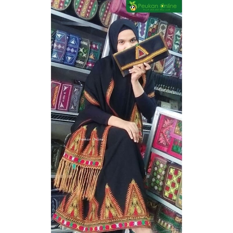 Kain Songket Kerawang Gayo Motif Pucok Rebung Pakaian Adat Aceh - Peukan Online