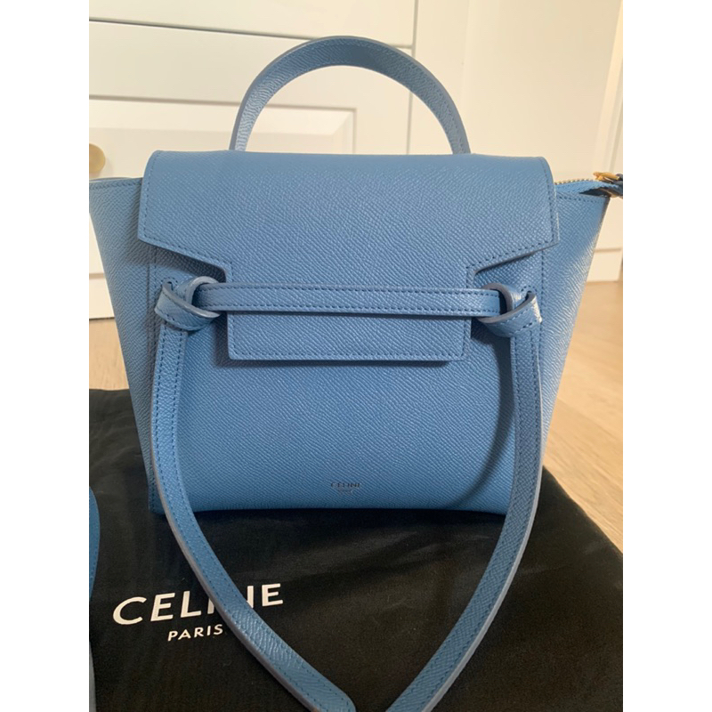 CELINE - NANO BELT BAG IN AZURE BLUE (PRELOVED)