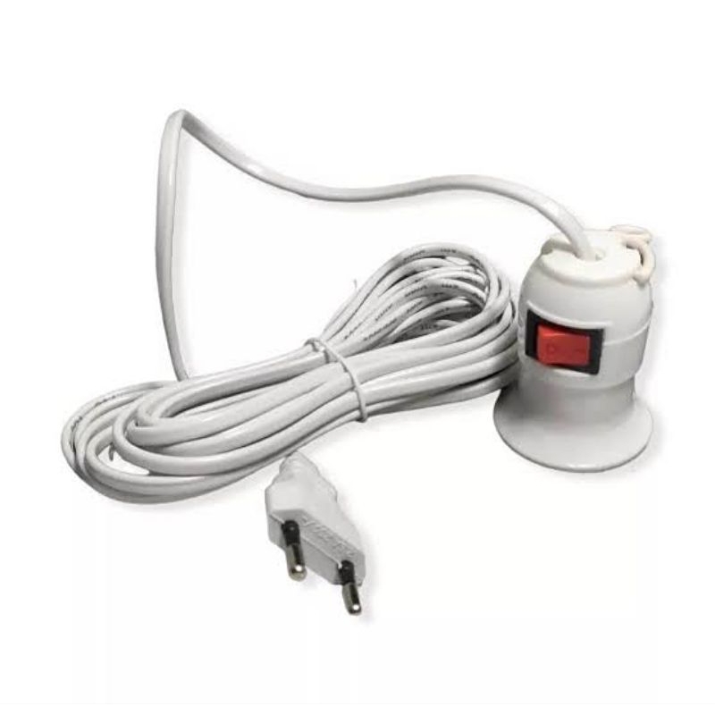 Fitting Lampu Dan Kabel Fitting Gantung Kabel 10 Meter Saklar