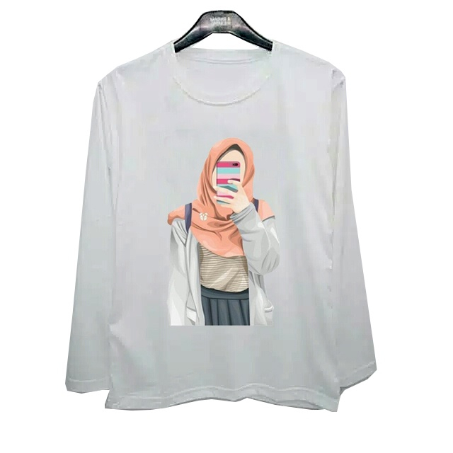 Kaos Lengan Tangan Lengan Panjang Jumbo Wanita Rys Kaos Panjang Hijabers Jumbo
