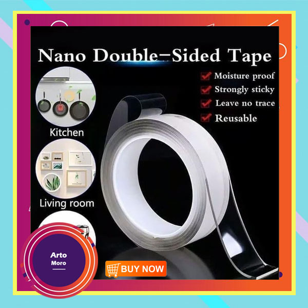 

Double Tape Bening 2 Sisi Nano Gel Isolasi Ajaib Serbaguna