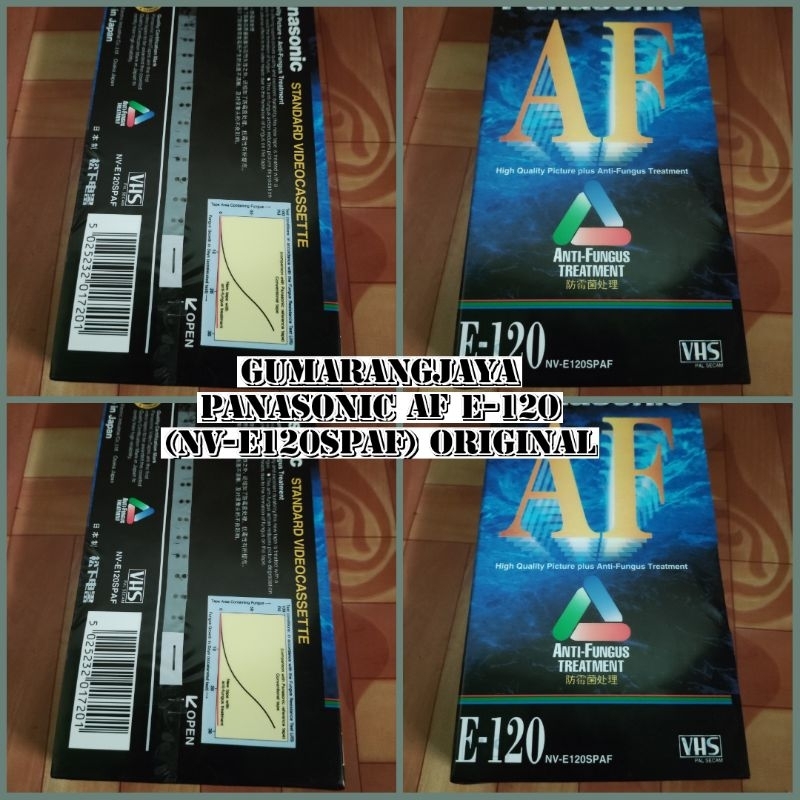PANASONIC CASSETTE AF E-120(NV-E120SPAF) VHS ORIGINAL