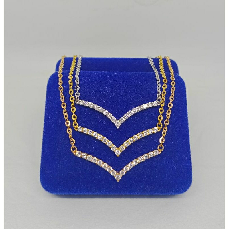 kalung koye rantai+listring mp(fuji)/perak asli silver 925 lapis emas/perhiasan fashion wanita terbaru