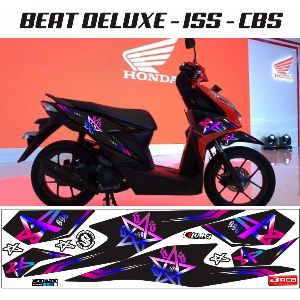 STRIPING BEAT ISS CBS 2022/ STIKER LIS BODY BEAT NEW 2019 2020 2023 DELUXE STIKER MEDUSA  HONDA ALL 
