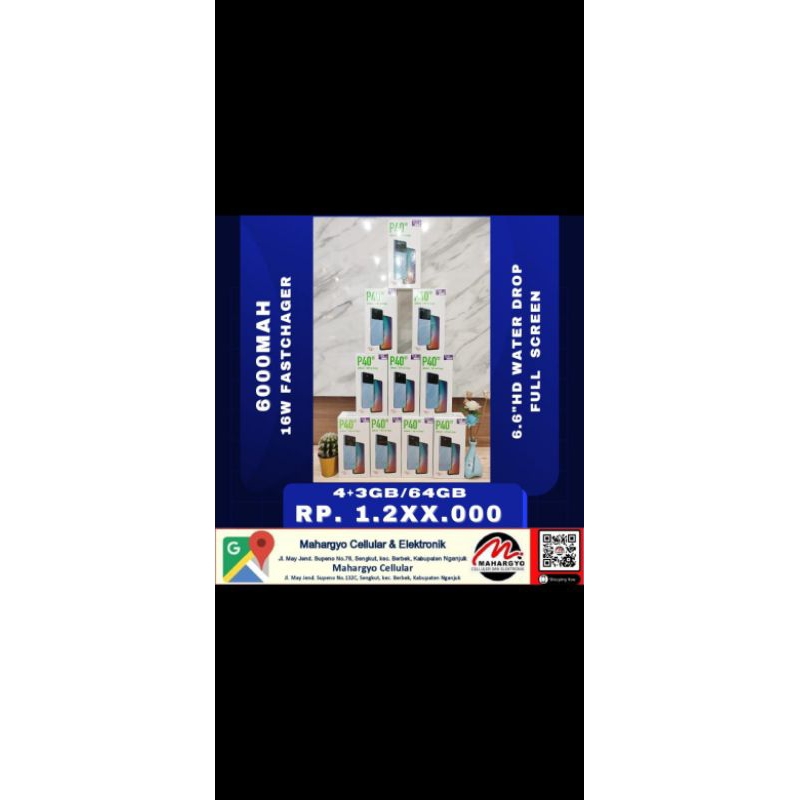 PROMO TERMURAH ITEL VISION P40 Ram 7/64gb