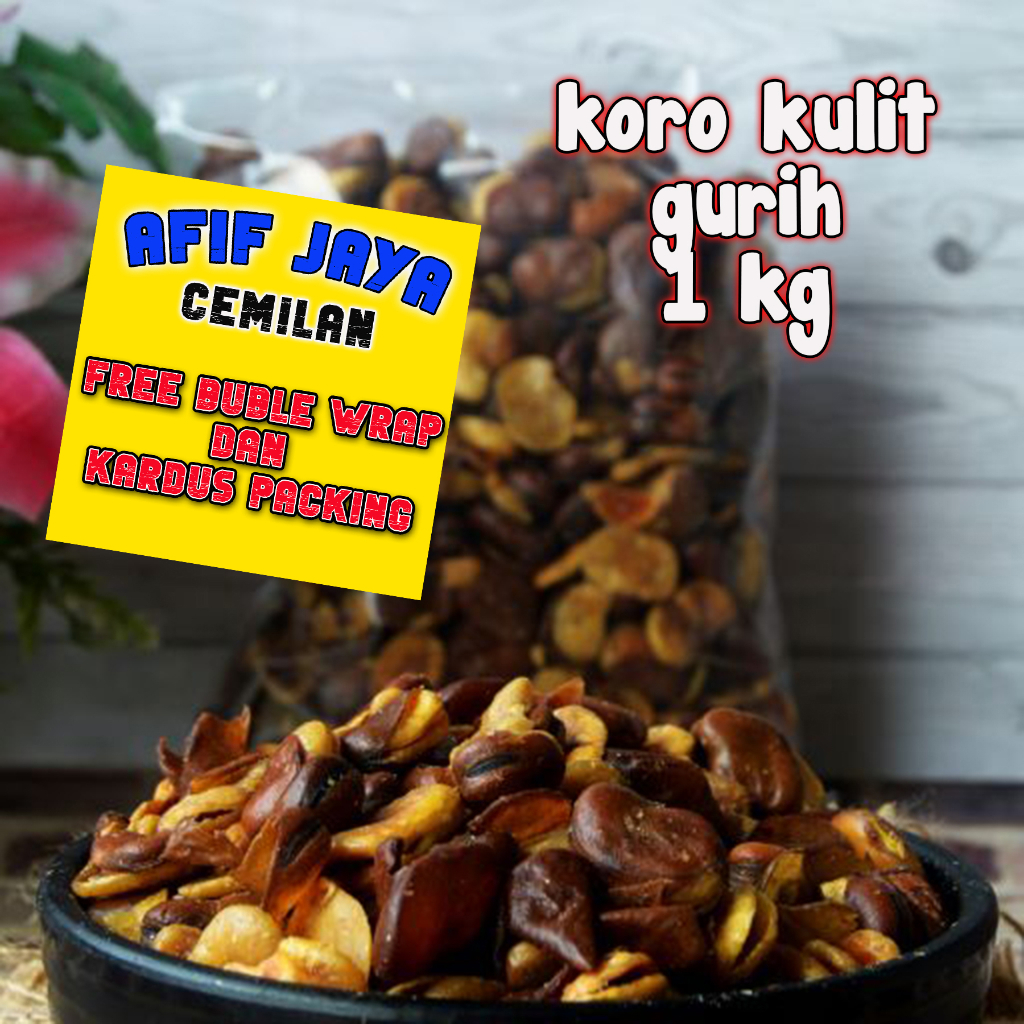 

Kacang koro kulit jaipong gurih kiloan 1 kg afif jaya cemilan