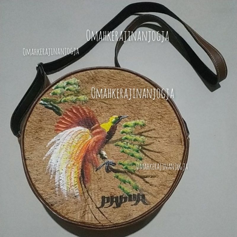 Tas Kulit Kayu Khas Papua , Tas Kulit , Tas Papua