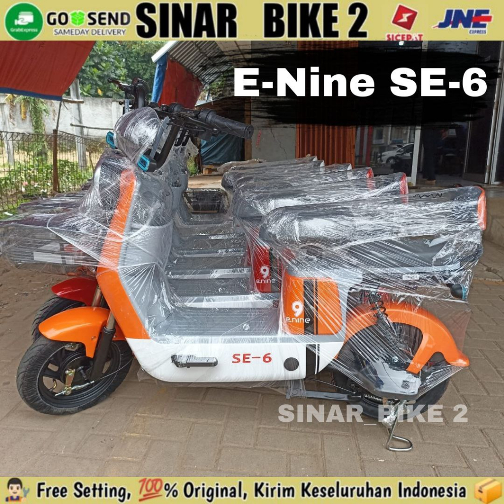 Sepeda Listrik E-Nine SE-6 350 Watt Electric  E-Bike