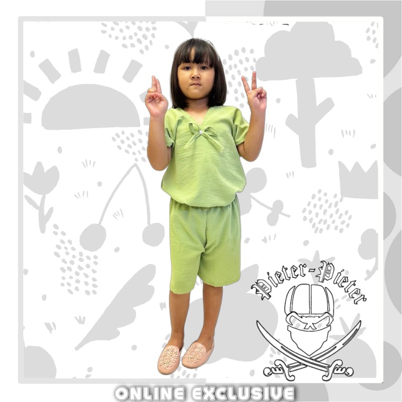 Setelan Anak Cringkel Daily Model Lili Airflow Usia 3-12 Tahun