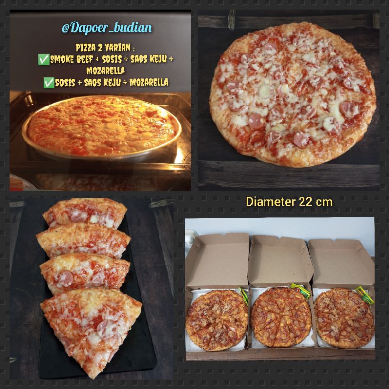 

Pizza homemade smoke beef sosis 22 cm / pizza homemade sosis 22 cm