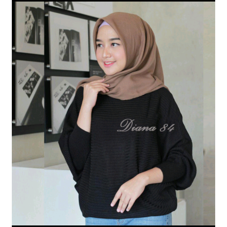 Rajut batwing wanita/rajut lasperal kelelawar/rajut blous lasperal #surabaya