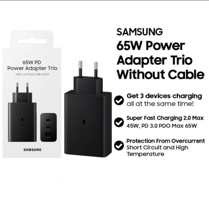CHARGER ADAPTER SAMSUNG 15W 25W 65W SUPER FAST CHARGING ADAPTOR KEPALA