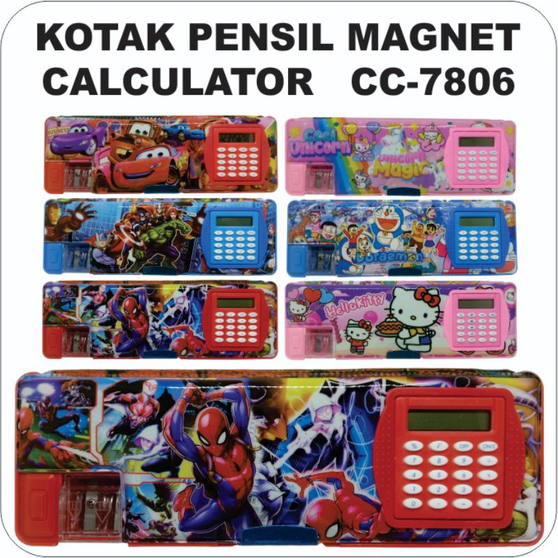 

KOTAK PENSIL MAGNET CALCULATOR BARU / TEMPAT PENSIL MAGNET KARAKTER (CC-7806 )