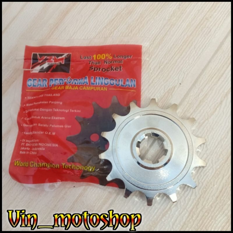 Gear depan VZM 428 KLX DTRACKER 150 tersedia ukuran 13 14 15